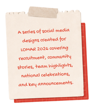 A series of LOMAR 2026 social media designs